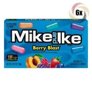 6x Packs Mike & Ike Berry Blast Assorted Chewy Flavored Candy - 4.25oz