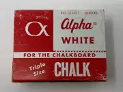 White Alpha Chalk Weber Costello 313-007 Levigated Dustless TRIPLE SIZE Vintage