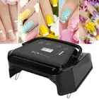 72W Cordless Wireless Rechargeable LED/UV Nail Lamp Gel Polish Light Dryer Timer