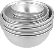 KAILIKETIY 12pcs Bath Salt Ball Mold Ice Cube Tray Shower Gel Jelly Soap Mold Baking Shaper Product Spherical Chocolate Molds Ramekins Tins Candle Molds Cup Mousse Alloy Silver