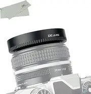 JJC Aluminum Screw-in Lens Hood Shade for Nikon Nikkor Z 28mm F2.8 SE & Nikon Nikkor Z 40mm F2 Lens on Nikon Z fc Camera, with Microfiber Cleaning Cloth