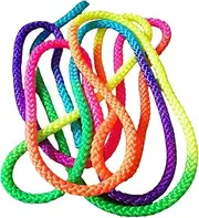 Gymnastics Rope Bright Rainbow Gradient Color Exercise Rope for Boys and Girls Tug-of-war for Birthday Parties Outdoor Activities