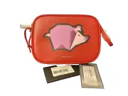 Red Emporio Armani Shoulder Sling Bag Camera Case Pig Certilogo
