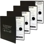 4 Pack Car Insurance Registration Holder ID Card Wallet Document Organizer