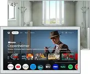 Elecsung 43 INCH Smart Mirror TV for Bathroom, 4K UHD, IPX6 Waterproof, Goo-gle Android 11.0, ATSC DTV Television, Voice Control with Wi-Fi & Bluetooth,The Latest Model