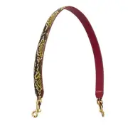 Dolce & Gabbana Leather Shoulder Strap Bag Strap Pink Braun Gold 12827