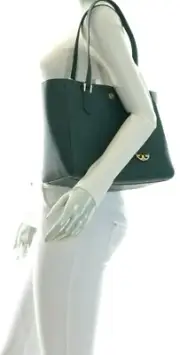Tory Burch Robinson Tote Leather Bag Pine Tree