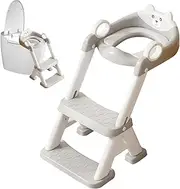 Toilet Training Seat for Toddler,Training Toilet with Step Stool Adjustable Height Potty Seat - Non-Slip Kids Trainer Baby Tools with Splash Guard for Little Boys & Toddler