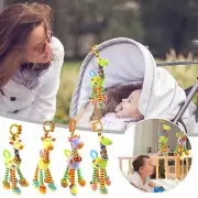 Baby Crib Bed Giraffe Bed Bell Toy Car Seat Stroller Hanging Bell Plush Cartoon&