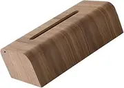 Alipis 22cm Wooden Desktop Napkin Box Japanese Style Simple Scandinavian Design Tissue Box Holder for Bedroom
