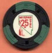 $25 from MIZPAH, Tonopah,Nevada. CJ mold issued in 1962 TCR#N3265