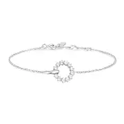 Ania Haie Silver Interlinked Circles Pave Bracelet
