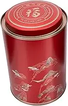 Tea jar,Tea caddy, Metal Tea Tea Storage Tin Metal Tea Canister Storage Jars with Lids Chinese Tea Jar Loose Tea Storage Sugar Bowl with Lid Airtight Tea Tin Office Seal Tinplate Tin Can.