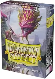 Deck Protector: Dragon Shield: Art: Japanese: Matte Pink Diamond (60)
