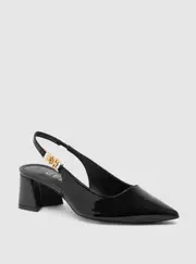 GUESS Black Zabela Sling Back Heel Size: 7