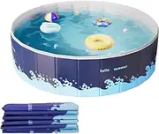 Kid Pools - Outdoor Folding Bathtub | Large Capacity Foldable Bathtub Pond Playhouse for Garden Patio Backyard Vacation Swimming