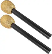 2Pcs Glitter Microphones for Simulation Props for Parties Stage Performances Lightweight and Portable Microphone Models