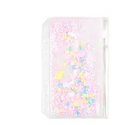 Cute A6 Folder Binder Pouch PVC Binder Folder Holder Zipper Index Divider Spiral Bag Kawaii Stationery Office Supplies