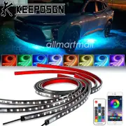 Car RGB LED Strip Bar Underglow Body Kit Neon Lights APP Remote for Chevy Trax