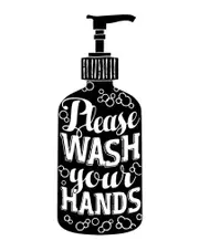 [Namly Design] Sticker - Please Wash Your Hands