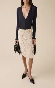 [Givenchy] Lock Midi Skirt