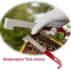 2PcsStainless Steel J Hook Bee Hive Tool, Beekeeping Honey Scraper, Frame Lifter
