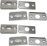 4Sets Small Closet Door Ball Catch Cabinet Stainless Steel Drive in Ball Catch w