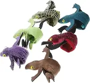 QUMIIRITY 6pcs Slap Bracelets Realistic Animal Snap Bands Fun Party Favors for Halloween Birthday Jungle Theme Celebrations