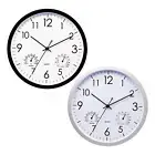 Outdoor Clocks Waterproof Outdoor Clock with Temperature and Humidity for Indoor