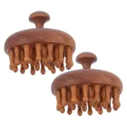 2 Pcs Scalp Massage Comb Hair Massager Dandruff Cleaning Brush Grow