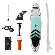 10ft Inflatable Stand-Up Paddle Board for Surfing, Water-Skiing & Beach Sports