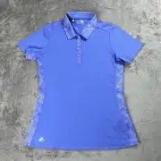 Adidas Golf Polo Shirt Womens Small Purple Climacool Casual Collared NWT
