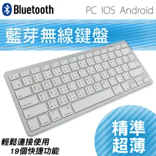 輕量超薄藍芽無線鍵盤(支援ios/Android/Mac/Windows 7/8/10) (4.7折)