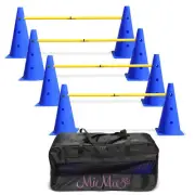 MiMu | Hurdle Cone Set with Training Cones and Agility Poles – Agility Ladder