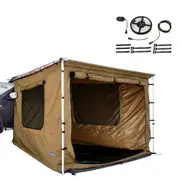 Adventure Kings 2x3m Awning Tent Waterproof + Illuminator 4m MAX LED Strip Light