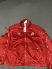 Adidas Jacket Mens Large Red Patrick Mahomes Brand Zip Up Track Windbreaker