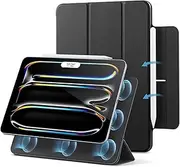 ESR for iPad Pro 13 Inch Case M4(2024), Powerful Magnetic Attachment, Slim Trifold Stand Case, Supports Pencil Pro and Pencil(USB-C), Auto Wake/Sleep, Durable Protection, Rebound Series, Black