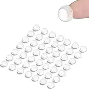 CLEAR KITCHEN CABINET DOOR BUFFER PADS Catch, Protector, Soft Close Stop Dots 8mm, 49 total