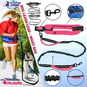 Adjustable Hands-Free Dog Leash for Jogging Walking Running with Waist Bag