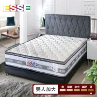 在飛比找momo購物網優惠-【ESSE御璽名床】天絲吸濕排汗三線硬式獨立筒床墊(雙人加大