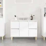 Sink Cabinet White 80x33x60 cm Engineered Wood,Bathroom Vanity Units 24.57KG-821268