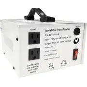 Tortech 1010W 240V To USA 110V Stepdown Power Transformer Dielectrical Isolated