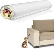Vexong Cat Scratching Pads Deterrent Tape 13" x 14FT Furniture Protectors from Cats Transparent Self-Adhesive Pet Training Tape for Furniture Couch Door NOT for Leather