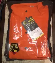 Black Stallion JF1012 FR Cotton Welding Jacket Reflective Tape Orange X-Large