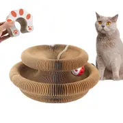 Magic Organ Cat Toy Foldable Reversible Infinity Style Cat Scratch Board