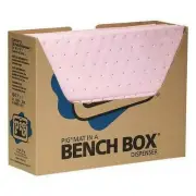 Absorbent Pad Spill Control Universal Chemical Sorbent Heavy Duty Pink 100pk
