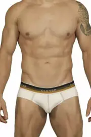 Clever Moda Limited Edition Beige Latin Brief 509921 Medium M