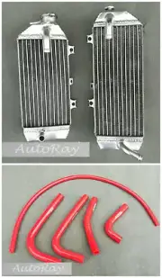 Aluminum Radiator + Silicone Hoses for Kawasaki KX250F KXF250 2017 2018 17 18