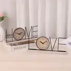 Retro Time Management Tool Iron Bedside Clock Ornament Home Decoration