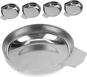 Precision Weighing Trays 5 Pack Stainless Steel Digital Scale Pans Ergonomic Handle for Kitchen Jewelry